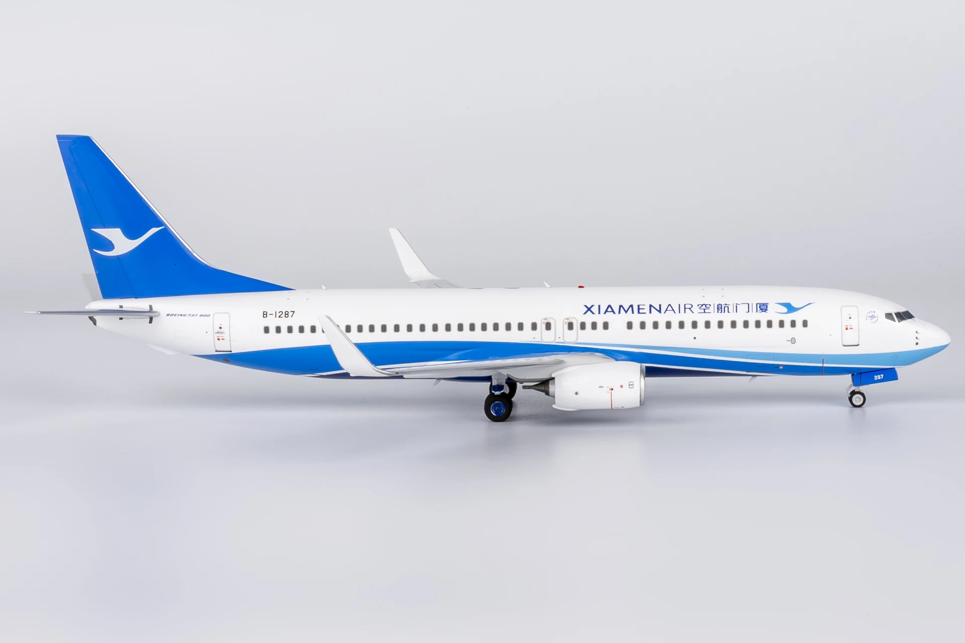64114 Model Samolotu Kolekcjonerskiego ze Stopu Metalu Prezent NG Model 1:200 Xiamen Airlines \"SkyTeam\" Boeing B737-800 Odlew Samolotu Model Samolotu Dźwigowego B-1287