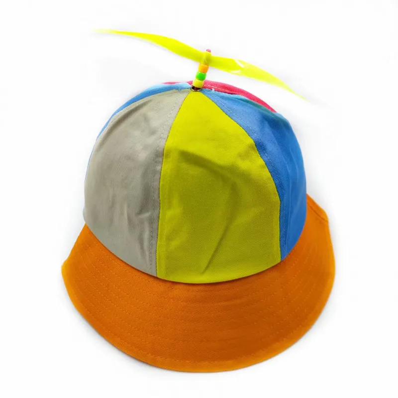 20 Farben Lustiger Propeller Regenbogen-Hubschrauber-Baseballkappe Größe S&L Unisex Kinder Teenager Kleine Köpfe Zylinder für Männer Frauen – Detail 28