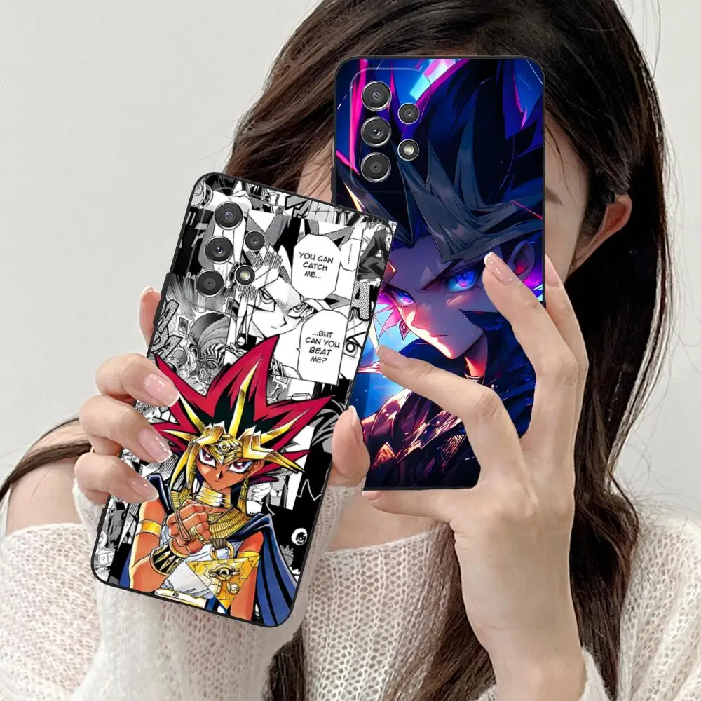 Yugioh يامي يوجي قضية الهاتف المحمول لسامسونج غالاكسي M55 54 42 35 34 33 32 23 22 15 14 13 12 F55 5G غطاء ملون جميل