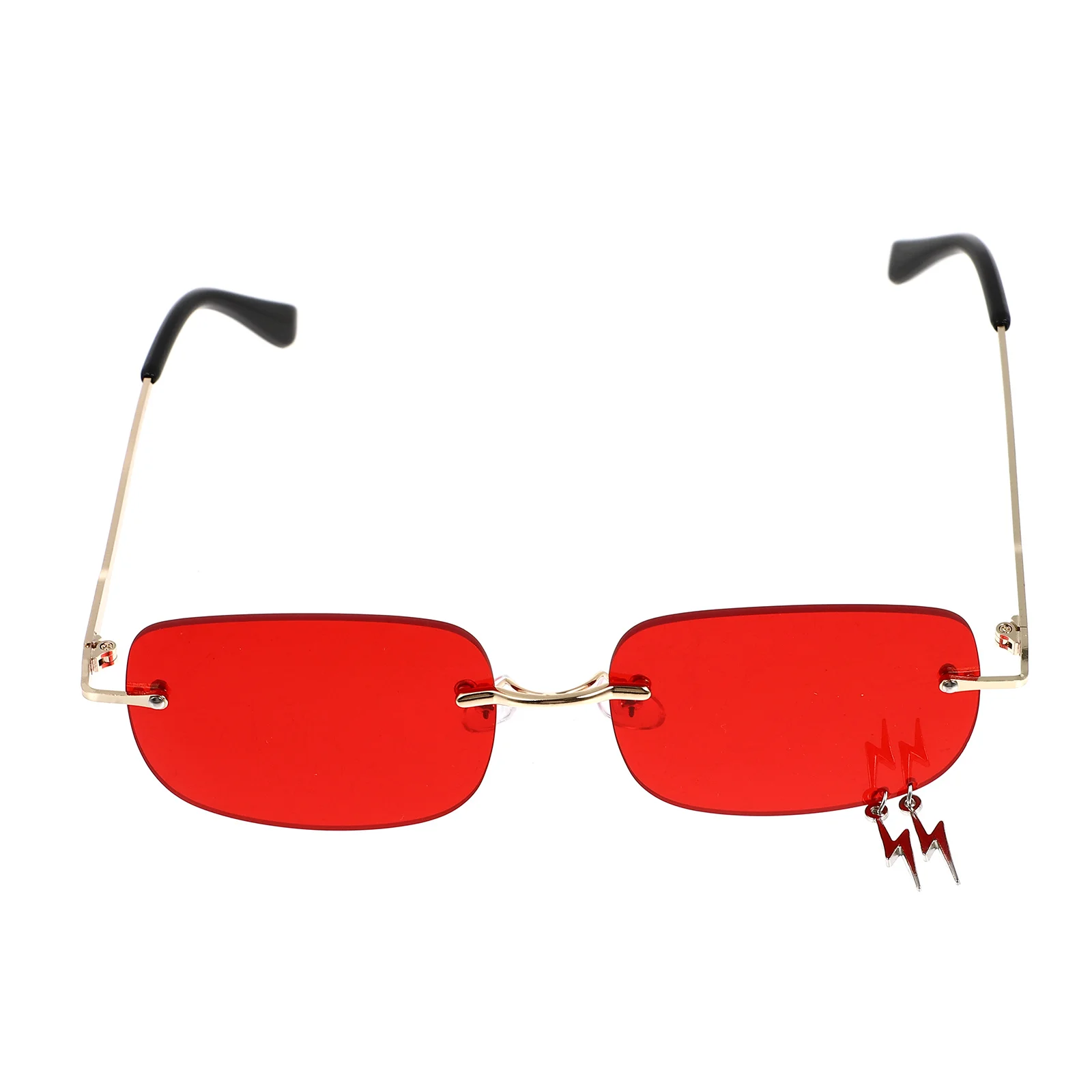 

Stylish Frameless Sunglasses Cool Photography Glasses for Parties Birthday Events Trendy Metal Eyewear Holiday Party Favor Gift