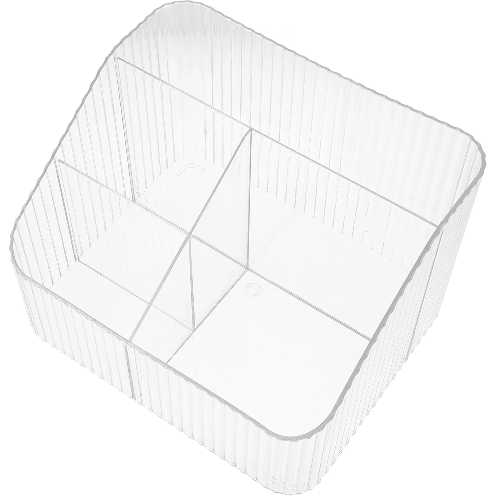 Desktop Organizer Storage Box for Remote Control Acrylic Table Compartment Organizer Large Capacity Multi-Grid Pen Case