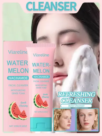 100g 수박 거품 클렌저, 모든 피부 타입에 적합한 순하고 영양이 풍부한 클렌저.