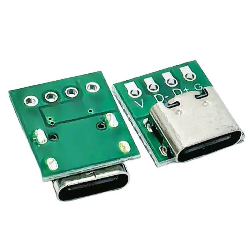 10/5Pcs TYPE C USB 3.1 Type C Connector 16 Pin Test PCB Board Plate Adapter Socket For Data Line Wire Cable Transfer