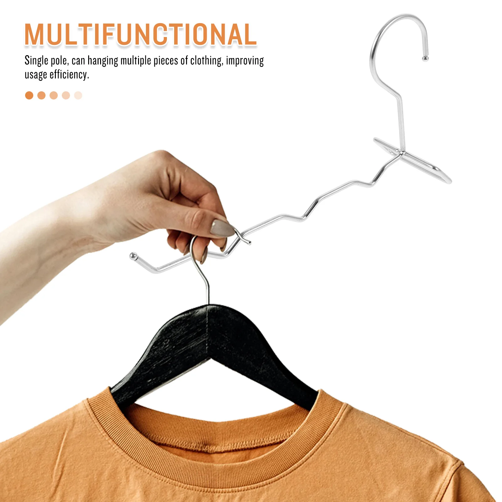 المحمولة 3-فتحة الملابس تجفيف الرف شماعات للقمصان الدعاوى السترات فستان السفر معلقة المنظم عدم الانزلاق السفر شماعات الرف