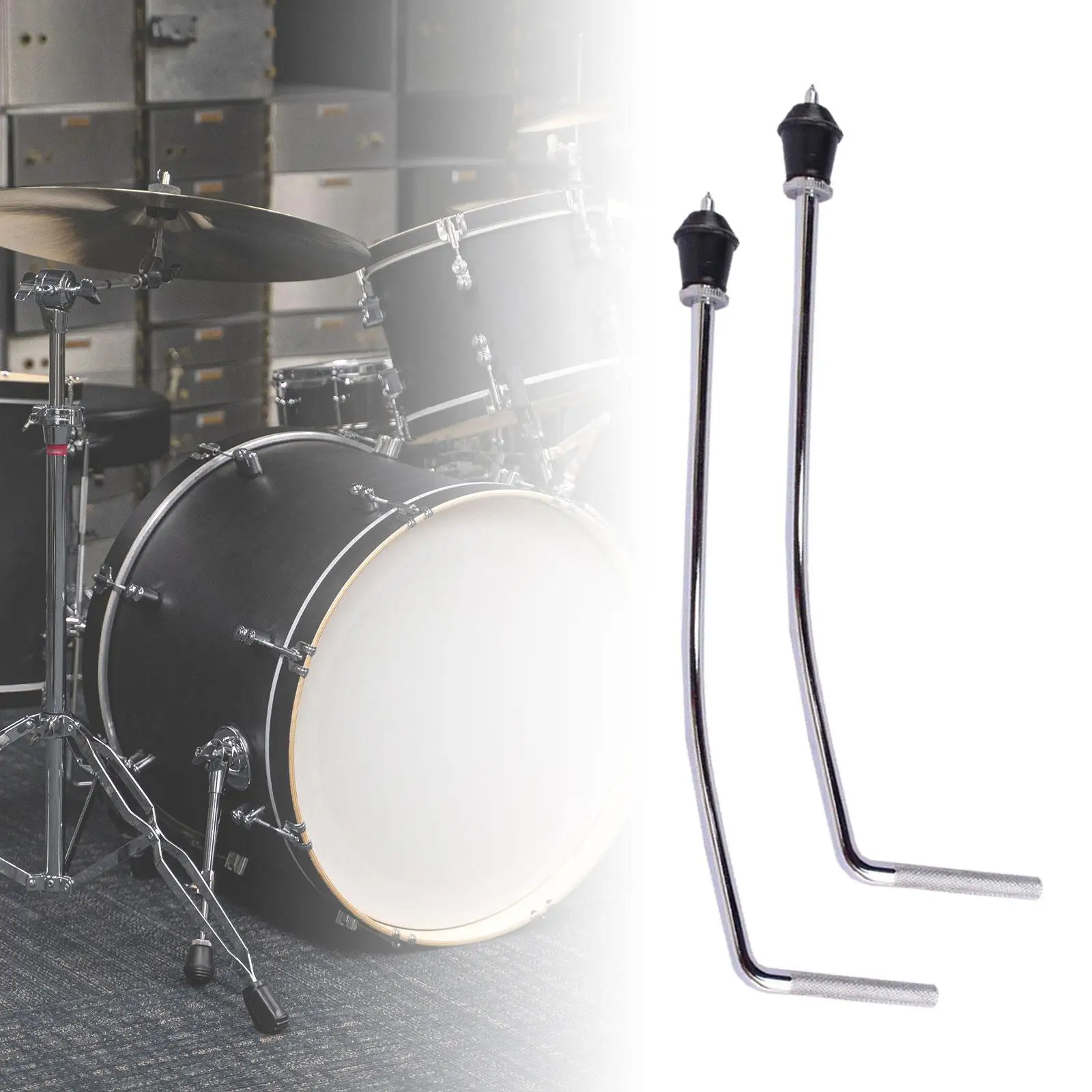 

Durable Floor Tom Legs Drum Brackets Metal Stand for Drum Kit Percussion Drum Accessory Rack