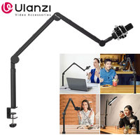 Ulanzi Vijim LS24 Microphone Boom Arm Stand Desktop Adjustable For DSLR Camera Smartphone Fill Light Microphone Holder Mount