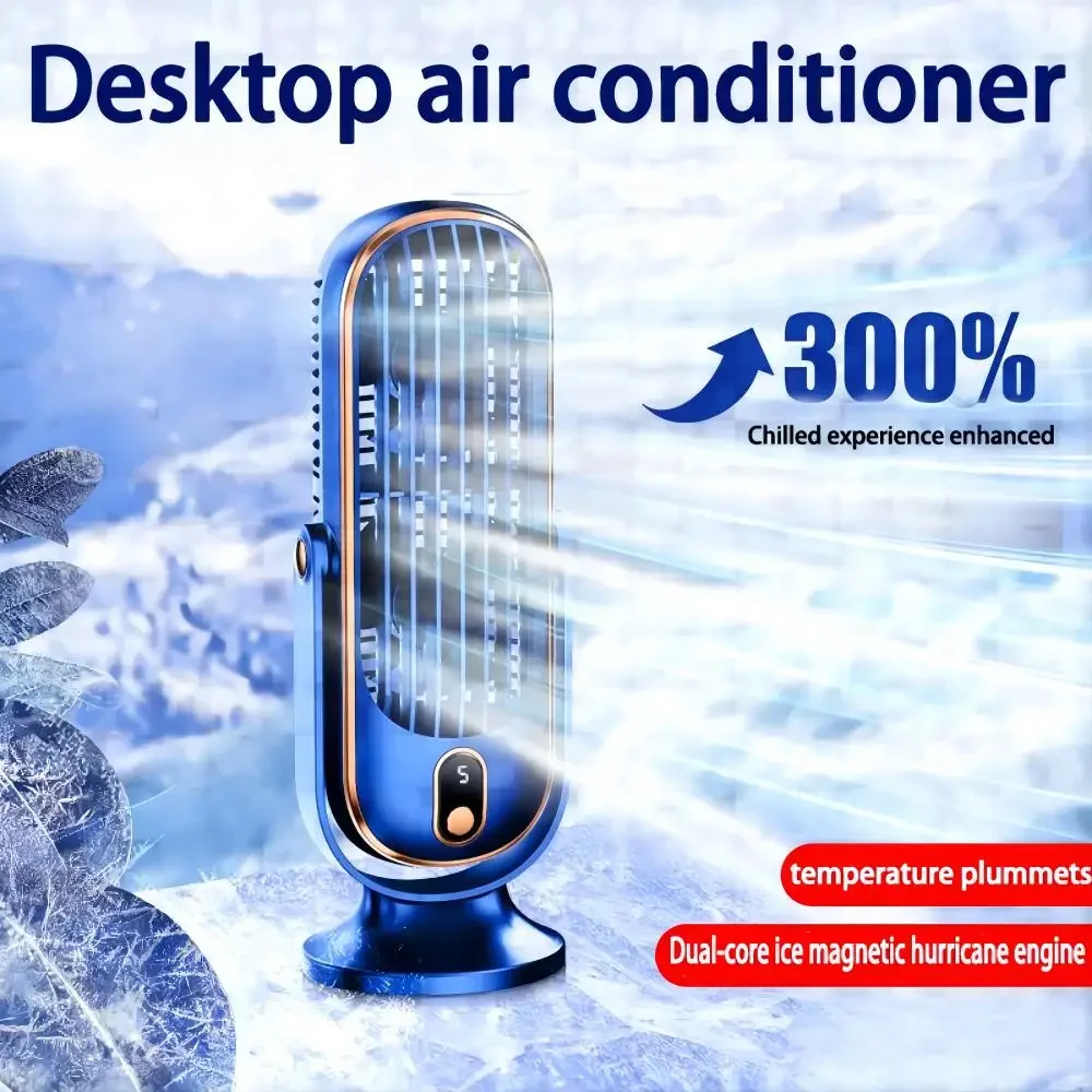 Rechargeable Desk Fan,Portable Bladeless Fan Small Personal Cooling Fan Quiet Table Fan for Home, Office, Bedroom image 5