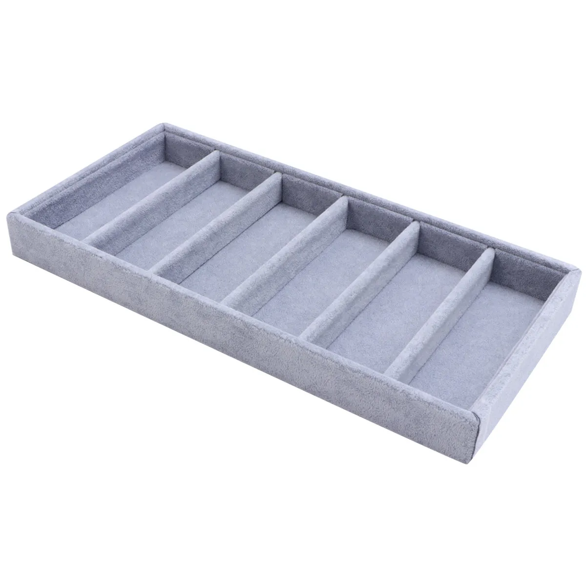 

1Pcs Cloth Sunglasses Tray with 6 Grids Jewelry Organizer Watch Holder Craft Supplies Storage Display Case Glasses Organizer