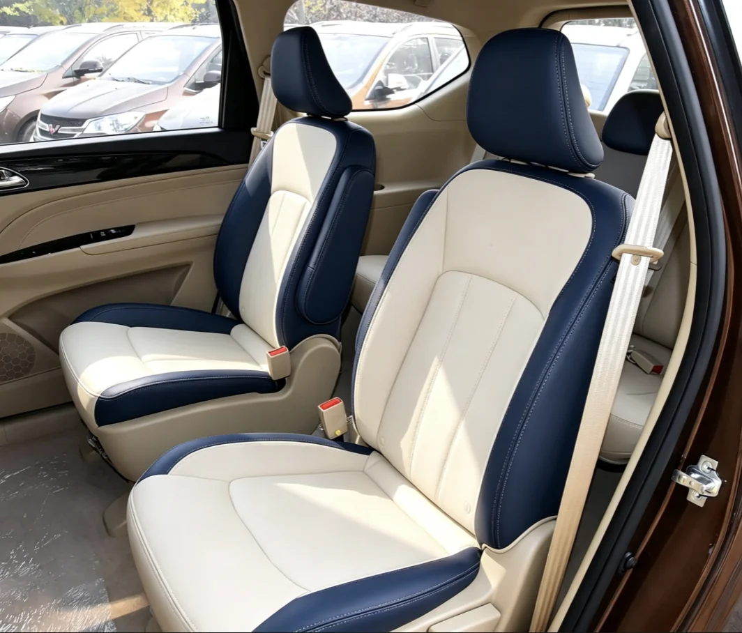 Für Chevrolet Captiva 2020 Maßgefertigte Autositzbezüge Luxuriöses Nappaleder 100% Passgenau Innenraumzubehör 360 ° Vollständige Abdeckung – Detail 5