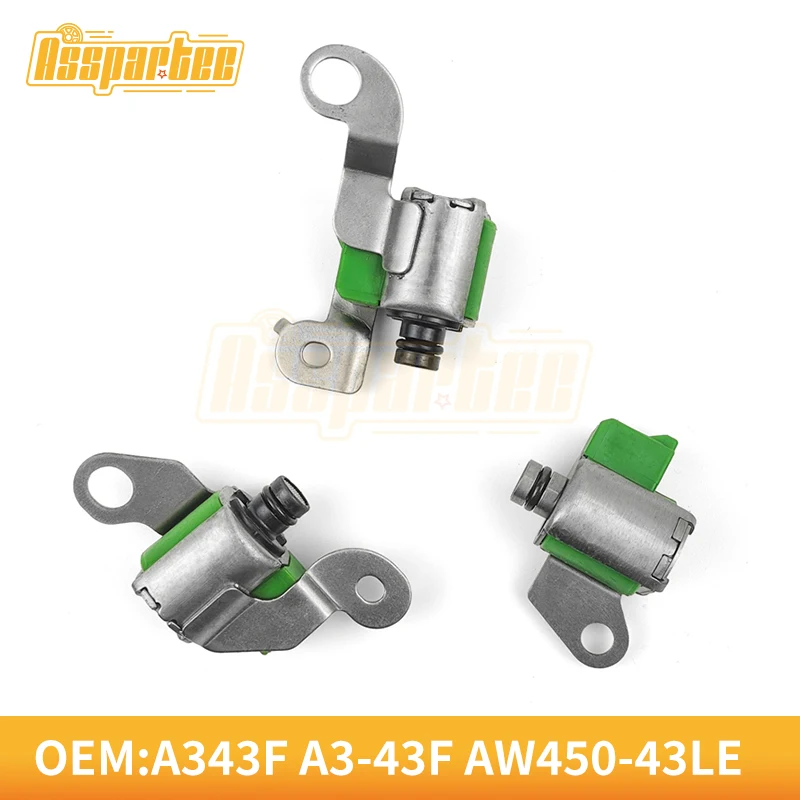 

3PCS A340E A343F Transmission Shift Solenoid Kit Compatible with 2002-2004 AW450-43LE 35290-34010 For Toyotaa prado 3400