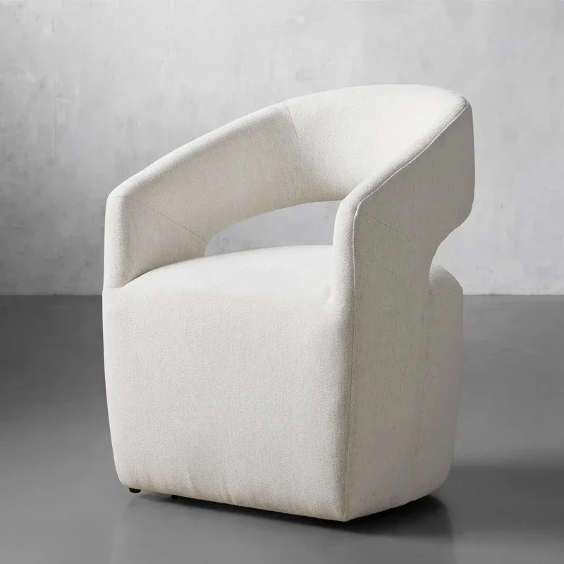 Nordisch, leichter Luxus, speziell geformt, Designer, Stoff, Sofastuhl, einfache Mahlzeit