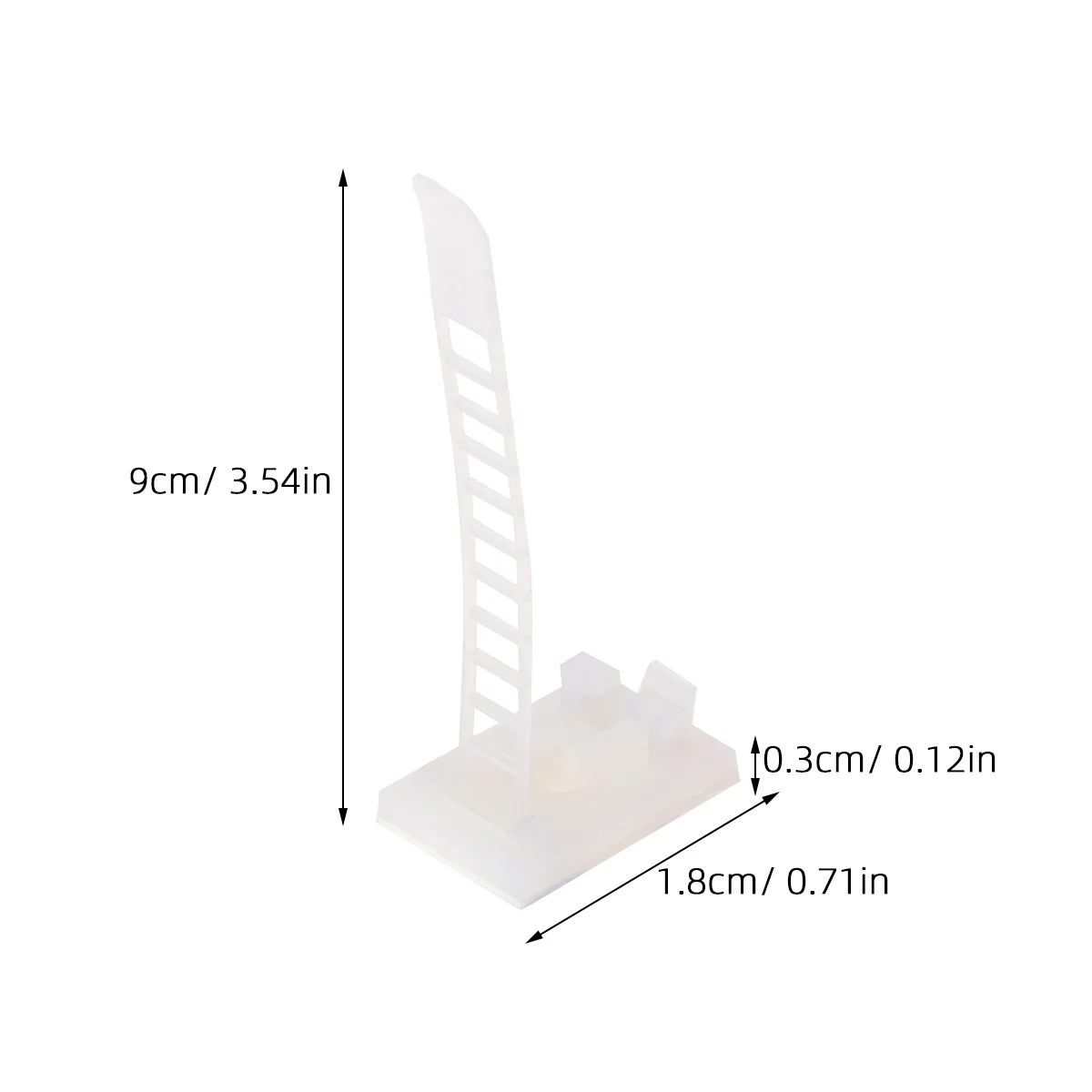 

50Pcs Cable Clamps Heavy Duty Adhesive Wire Clips for Clean Desk Cable Fixing Tools Easy to Install on Flat Surfaces Home Office