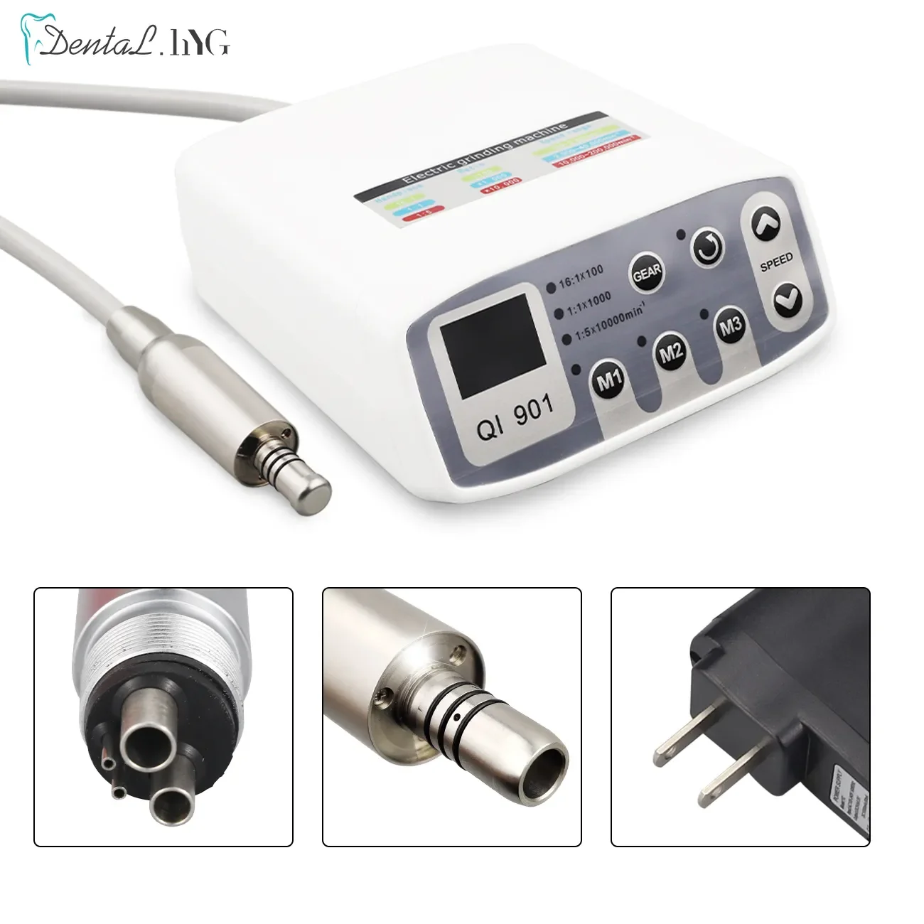 

Dental Clinical Brushless LED Micro Motor Can Work With 1:5 1:1 16:1 Contra Angle Dentist Low Speed Handpiece Grading Machine