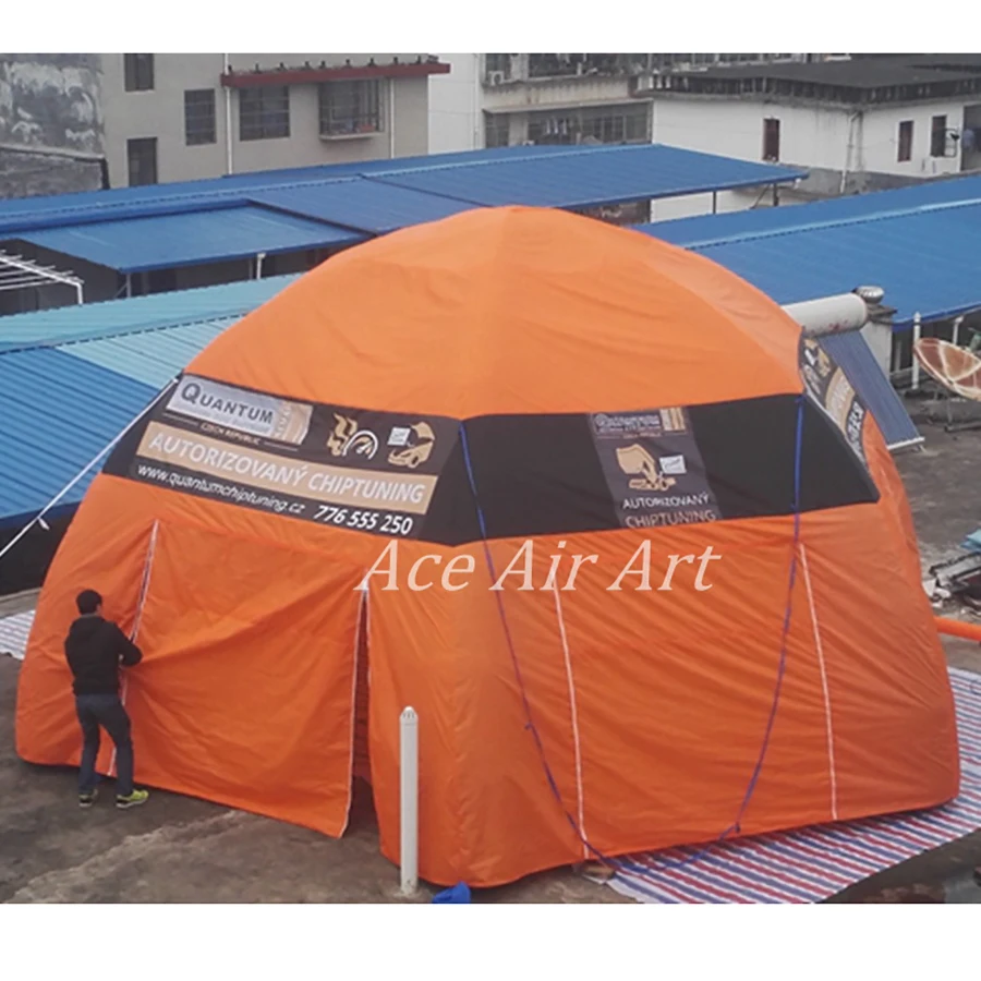 Full Cover with Removable Entrances on every wall Inflatable Spider Tent for Advertising