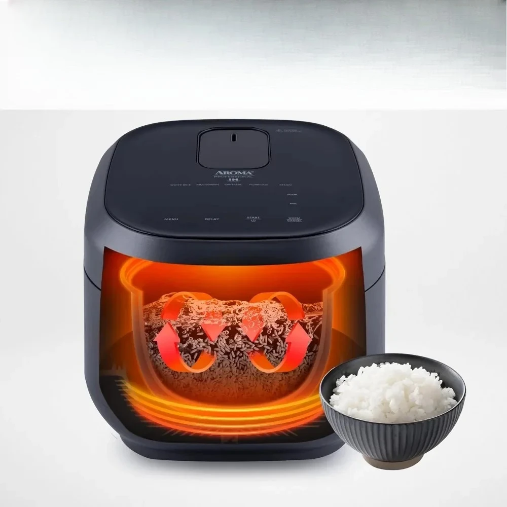 

l Professional Induction Rice Cooker & Multicooker, 6-Cups (Uncooked) / 3Qt, Dual Temperature Sensors, With Automatic