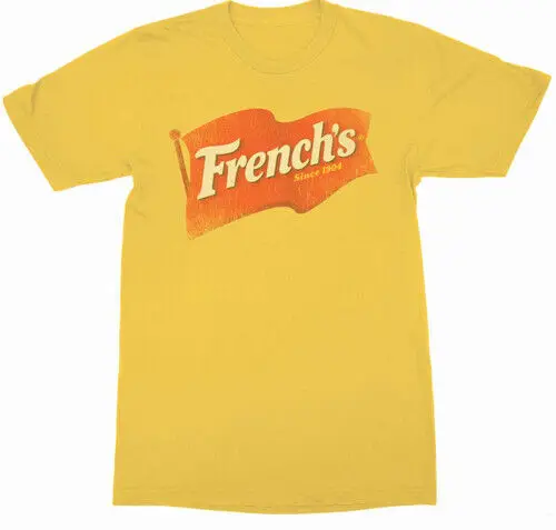 French'S Mustard Distressed Logo T Shirt