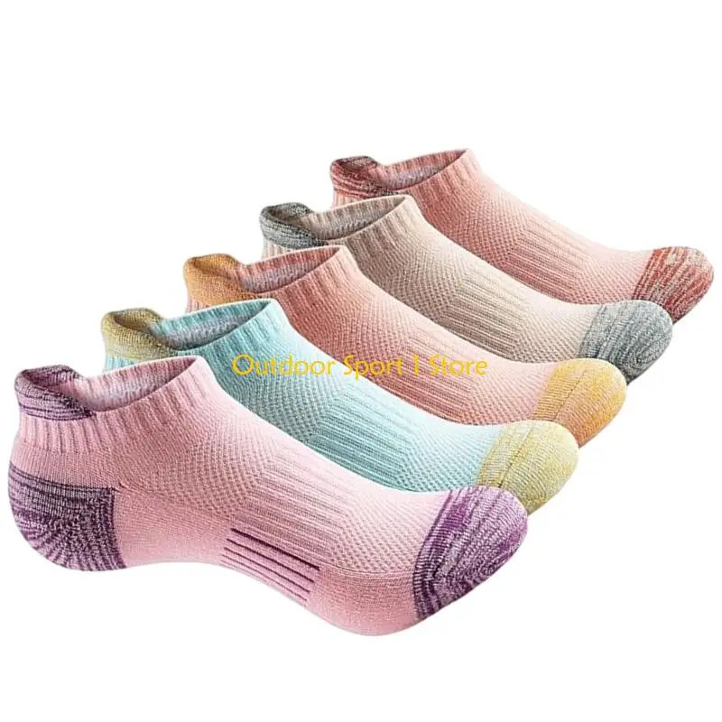 A0KA 5 أزواج الرجال النساء الجري الجوارب الكاحل الجوارب الجوارب القصيرة المدرب الجوارب جوارب رياضية جوارب رياضية الجوارب #4