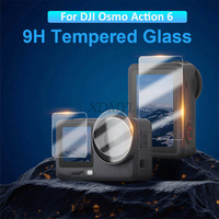Sunnylife 9H Tempered Glass for DJI Osmo Action 6 Screen Protector Ultra-Clear Camera Lens Screen Protector Film Accessories Set