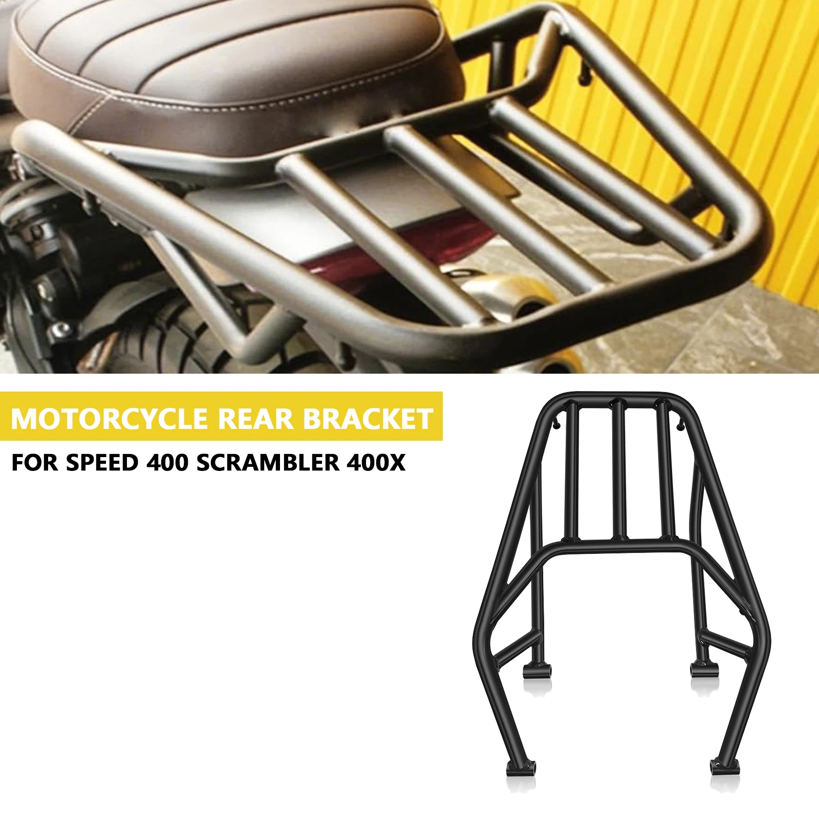 

For Speed 400 2024 Scrambler 400 X Motorcycle Rear Rack Tailstock Luggage Rack Accessories Speed400 Scrambler 400X 2024 2025