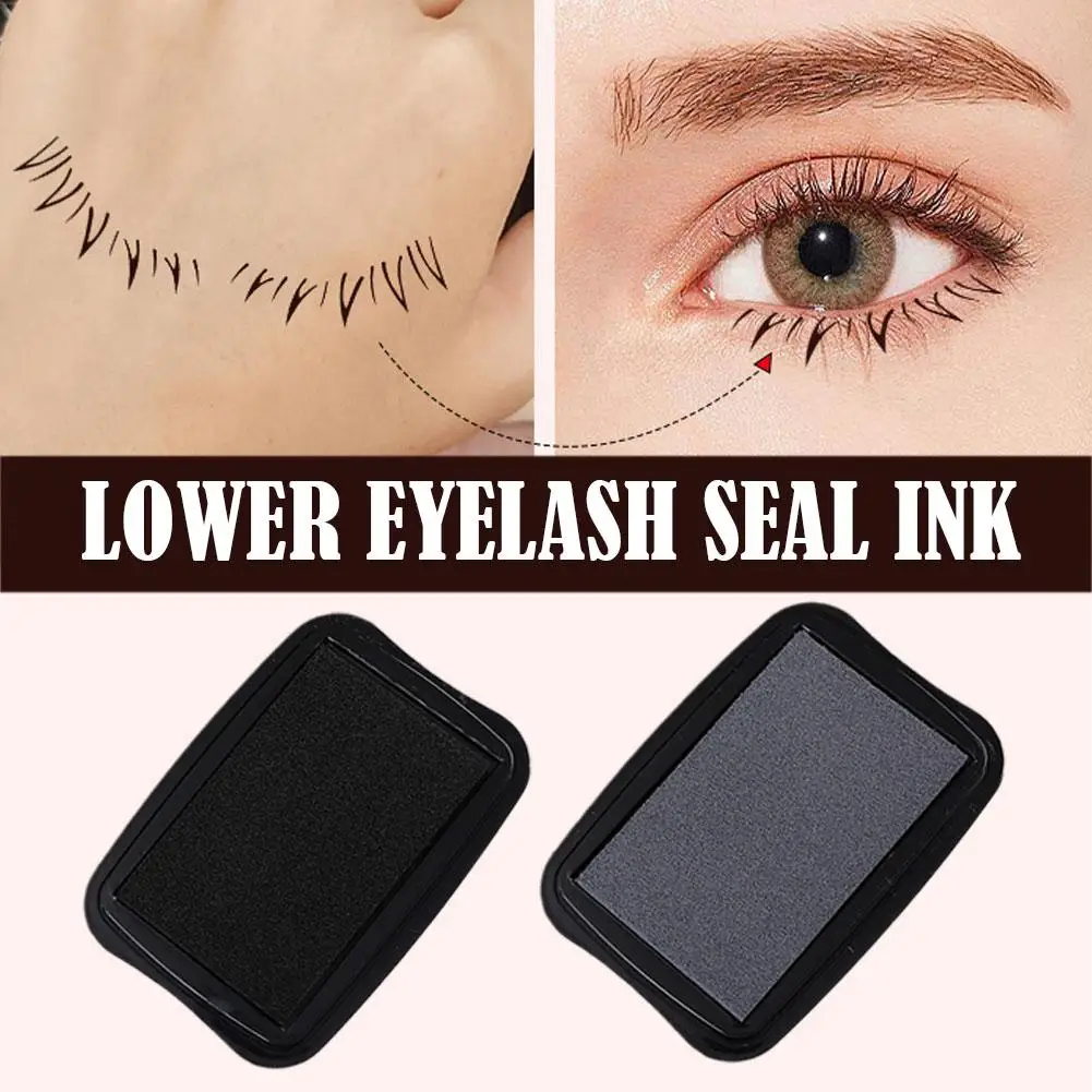 DIY Lower Lashes Extension Seal Ink Stamp False Eyelashes Applicator Makeup Tool For Beginner Natural Simulation Mascara St S7L9