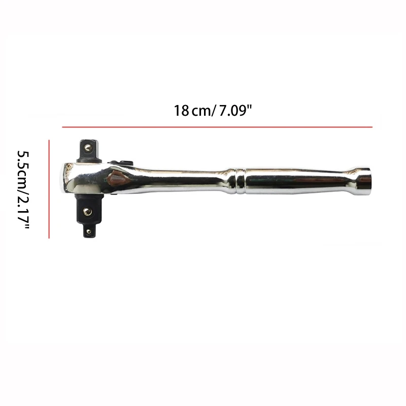 3 in 1 ラチェットレンチ 1/4 インチ 3/8 インチ 1/4 インチリバーシブルラチェットスパナ