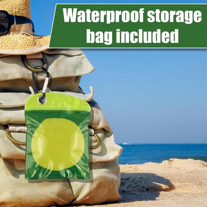 

Sand Remover Vacation Beach Pouch Family Sand Wipe Mitt Gentle Waterproof Camping Trip Accessories For Friends Lovers Outdoor