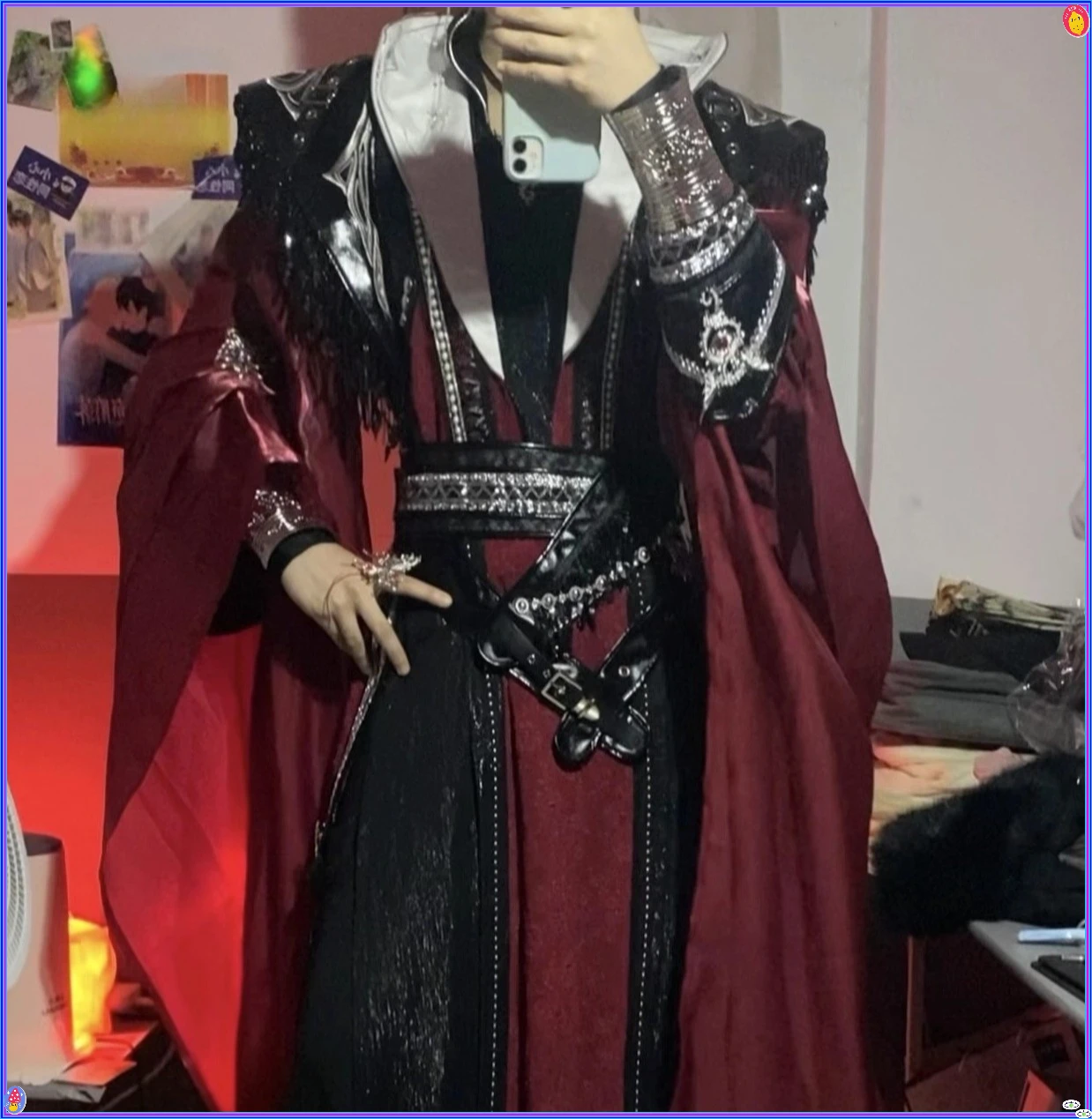 

Chinese TV Series Xie Lian Hua Cheng Cosplay Costume Hua Cheng Cos Dress Hanfu Full Set