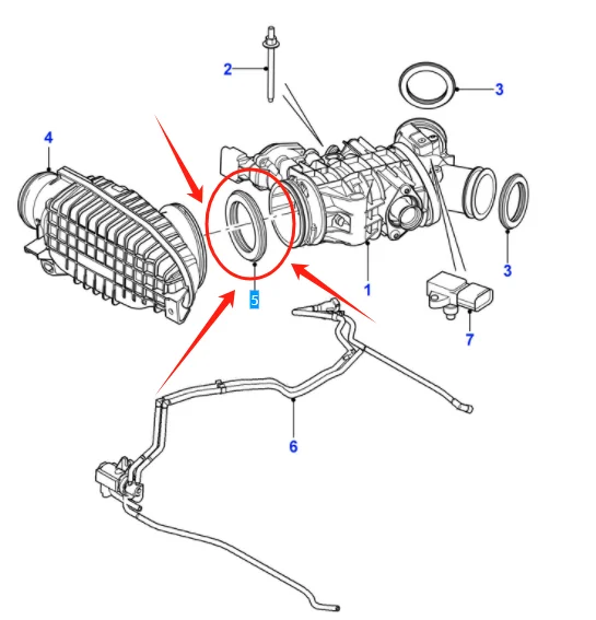 JDE8801 مدخل خنق الختم لجاكوار F-PACE X761 S-TYPE XF XJ 1999-2021 #2