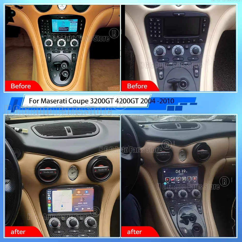 

Android Auto Carplay For Maserati Coupe 3200 GT 4200 GT 2004~2010 Car Radio Automotive Multimedia Player GPS Navi Head Unit