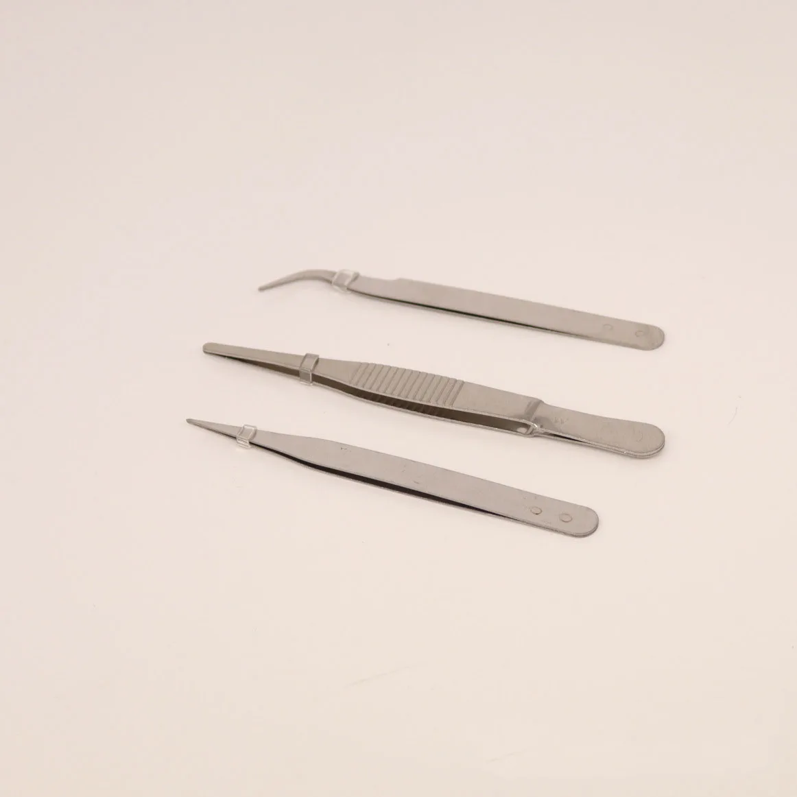 Stainless Steel Crystal Drop Glue DIY Succulent Stickers Guka Forceps Round Head Toothed Straight Head Elbow