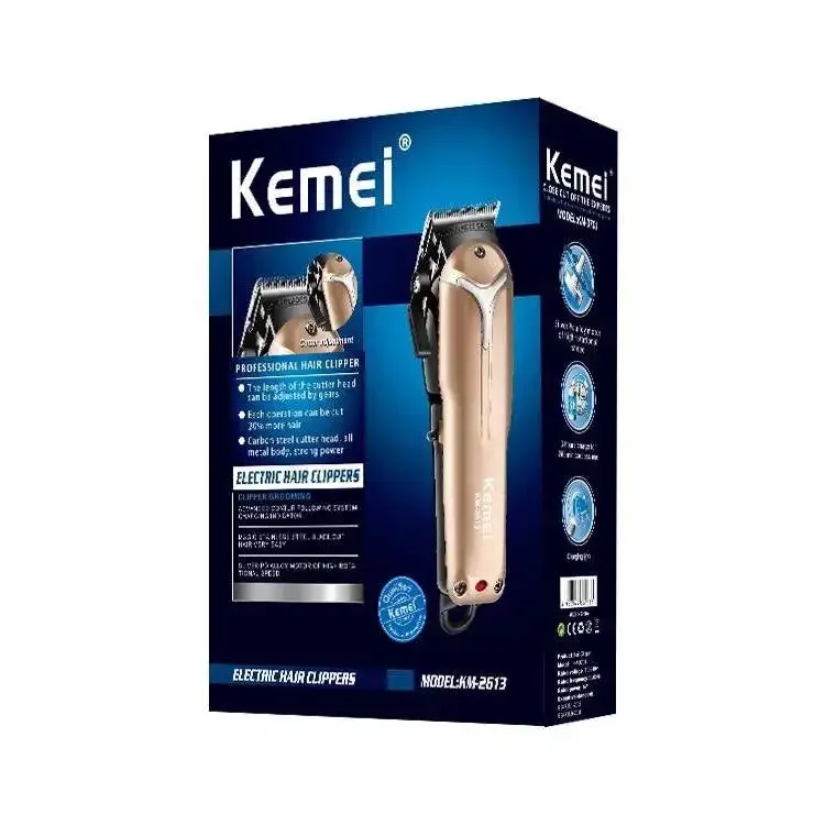 kemei KM-2613 Usb Charging Adjustable Mute Noise Reduction Professional Hair Salon Cordless Electric Hair Clipper