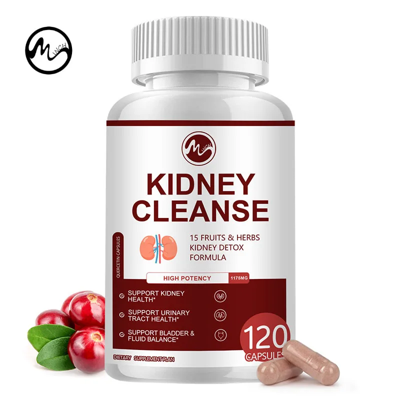 

Minch Premium Kidney Cleansing Supplement Support Formula with Cranberry Extract Helps Healthy Kidneys and Urinary Tract Support