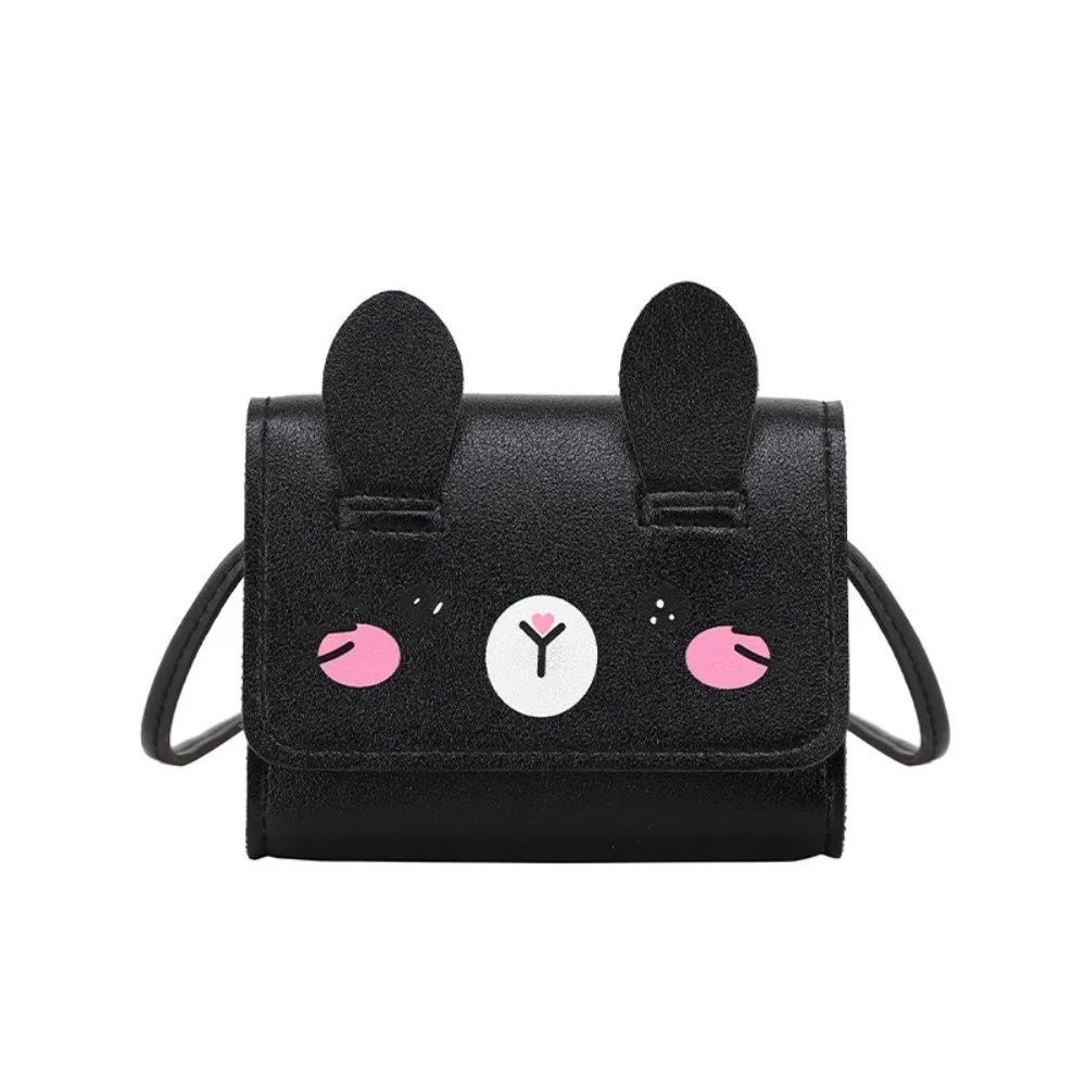 

Portable Children's Mini Handbags Adorable PU Leather Easter Rabbit Crossbody Bag Sweet Mini Size Coin Purse Princess Theme