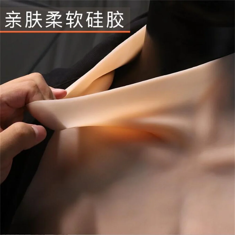 Tpe Half Body Long Sleeve Male Sewing Mannequin, DIY Vest Cloth, Muscle Coat, Solid Silicone Doll Simulation, Fashion, E080