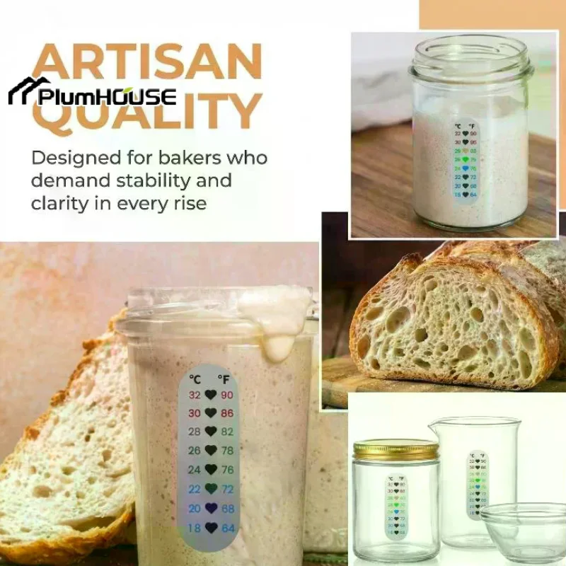 Precise Digital Temperature Patch for Bread Fermentation Thermometer Sticker Home Baking Dough Proof Tool 5PCS