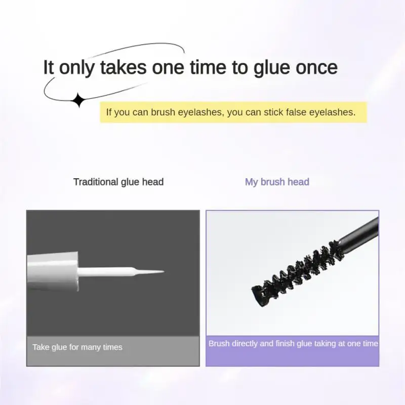 Not Easily Fall Off Eyelash Glue Double-headed Stereo False Eyelash Glue Black White Finish Primer Glue Eye Makeup Tool