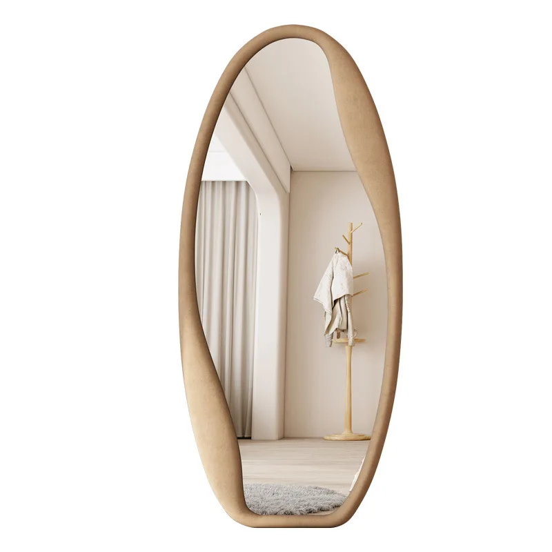 

Full body floor mirror, soft bag hemming Internet celebrity fitting mirror