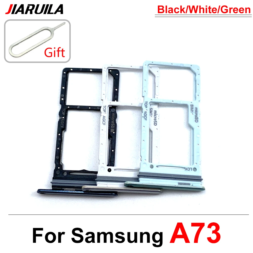 Sim Card Slot Tray Holder SD Card Reader Socket Adapter Replacement Parts For Samsung A32 4G A33 A53 5G A73