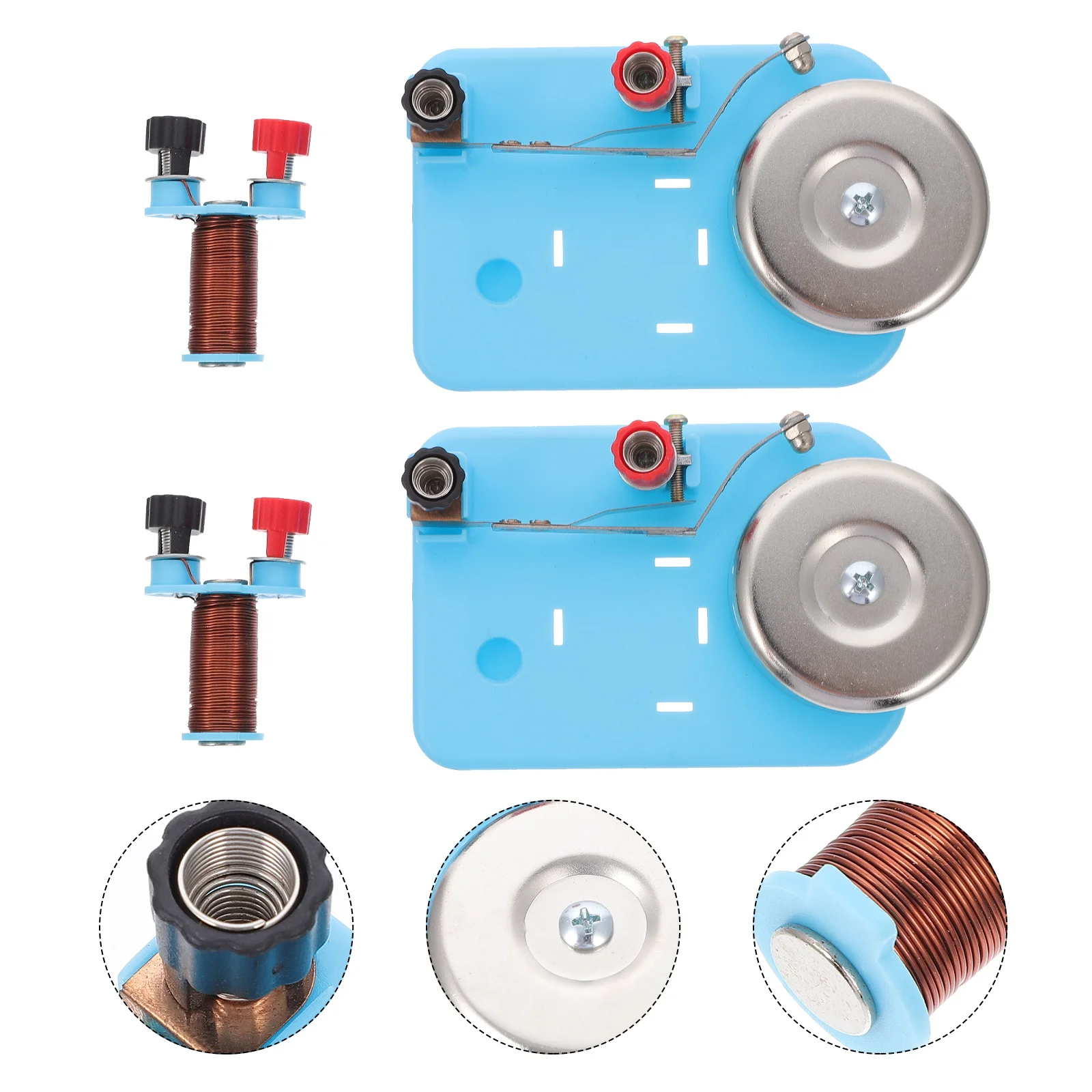 2Pcs Electromagnetic Teaching Instrument for Physics Lab Precision Experimental Electric Bell Education Science Kit School