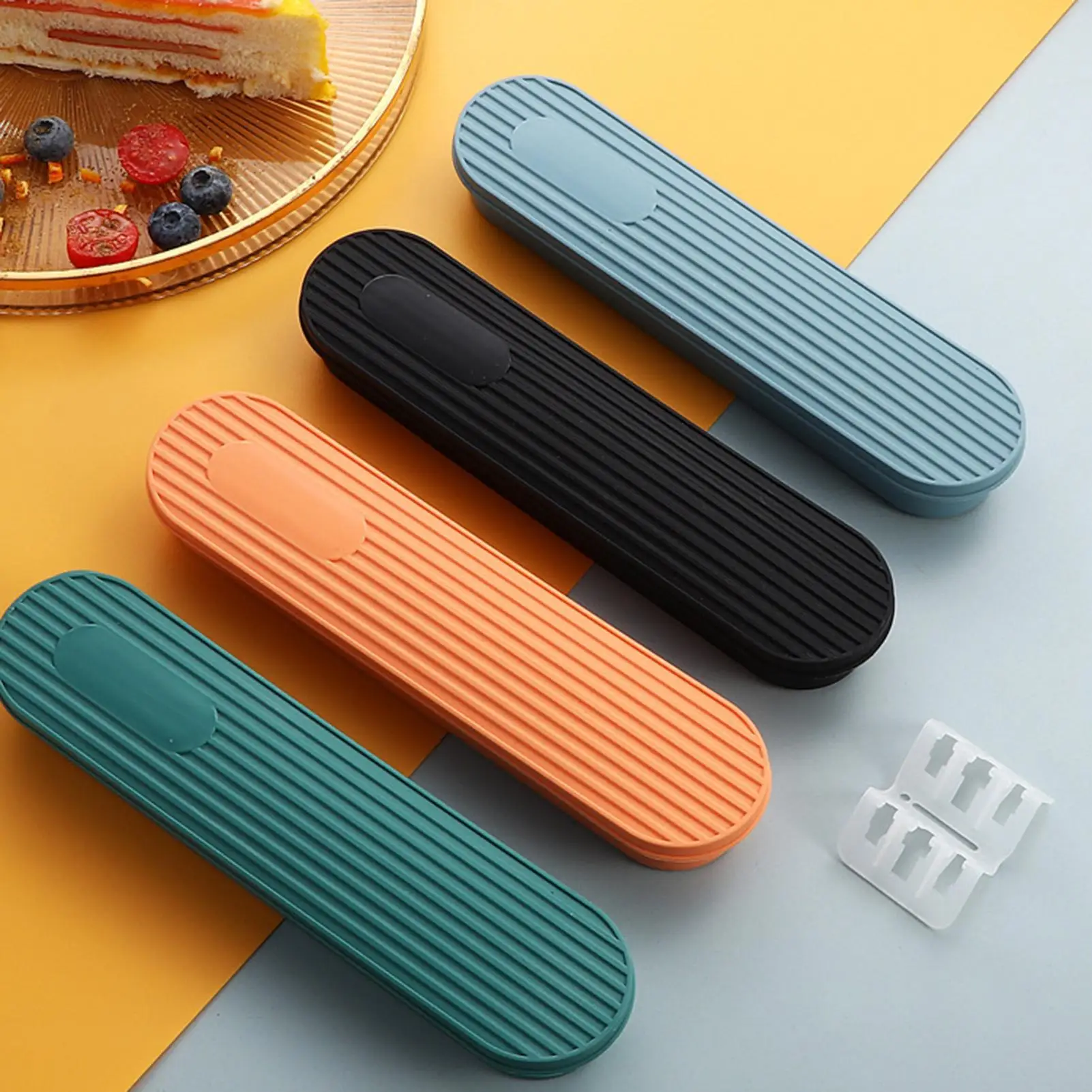 

Silverware Travel Case Picnic Dinnerware Holder Reusable Dustproof Utensil Organizer Case For Travel Picnic Backpacking Camping