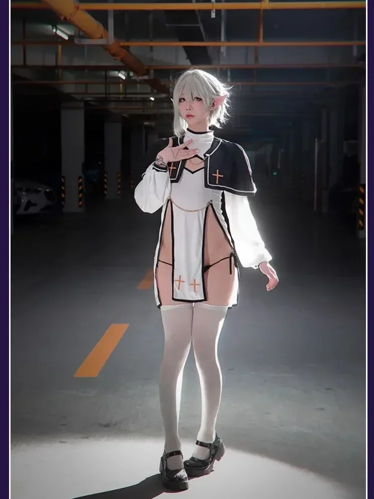 

Unisex Nun Cosplay Man Woman Halloween Nun Cosplay Dress Sexy Costumes