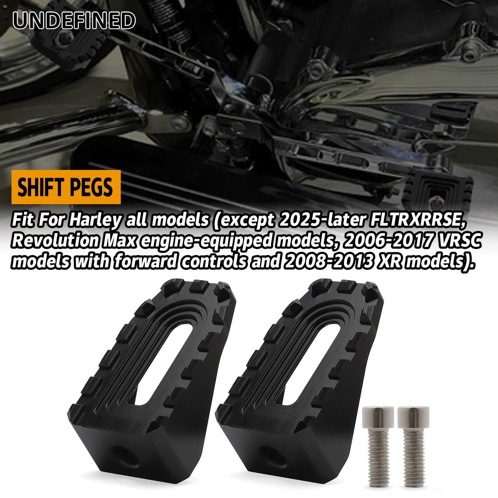 

Motorcycle Brake Pedal Pad Shifter Peg For Harley Touring Road King Electra Glide Street Glide Fat Boy Softail All Harley Models