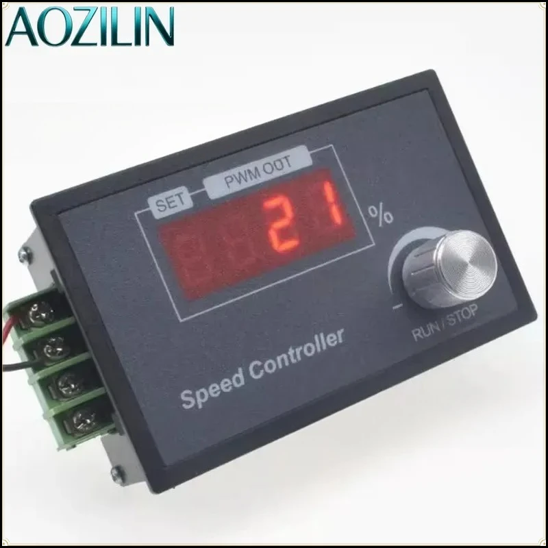 AOZILIN For Digital PWM DC Motor Speed Controller 6V-60V 30A Wide Voltage Industrial Grade 6 Functions Adjustable Governor