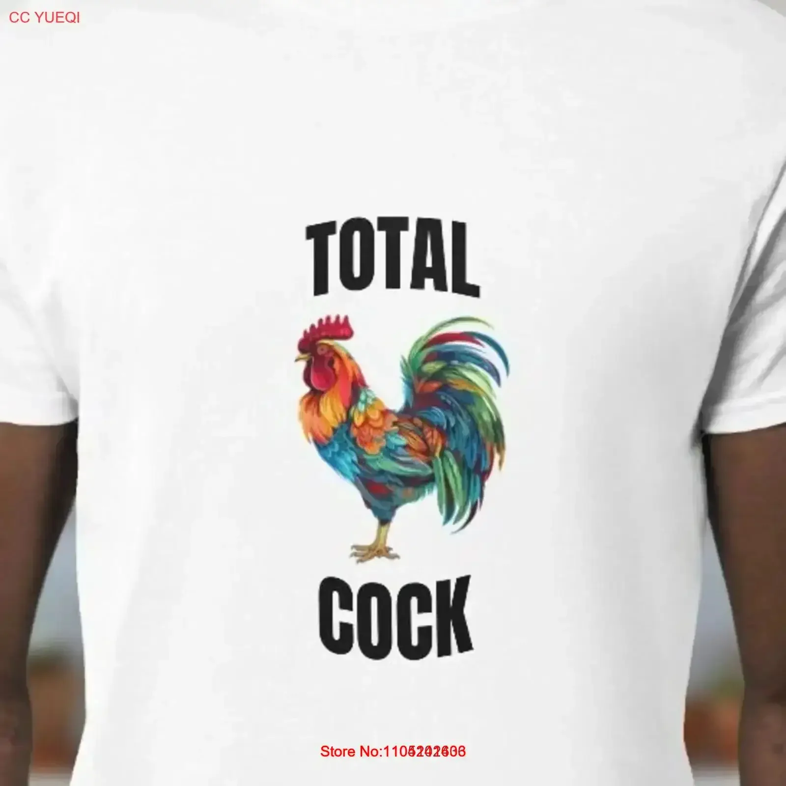 Total Cock Rooster T Shirt Sassy vintage Washed Top For Everyday Wear Comfortable fashion Soft homme designer clothes Stylish