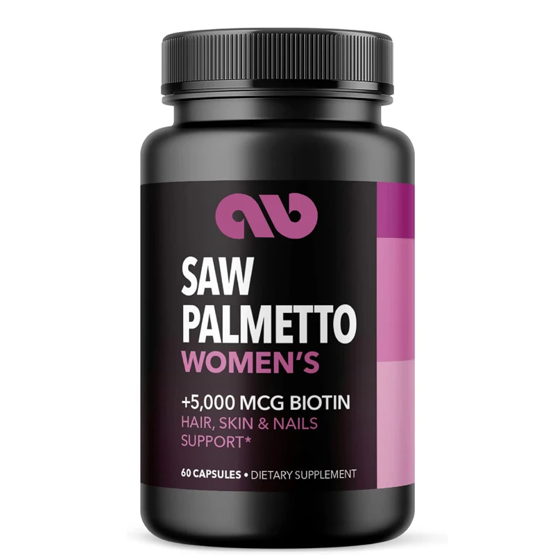 

Ladies saw palm+5000 mcg biotin supplement - supports stronger appearance of postpartum women's hair