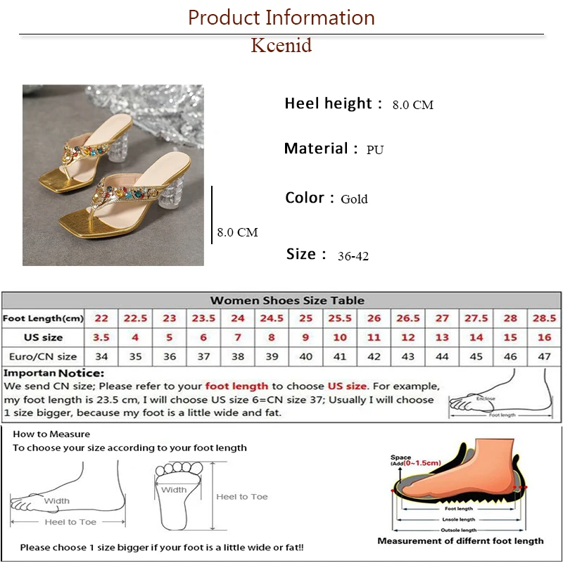 Kcenid 2024 Sexy Camisole Wedding Dress Party Shoes Woman Clear Transparent Heels Summer Flip Flops Mules Fashion Women Slippers