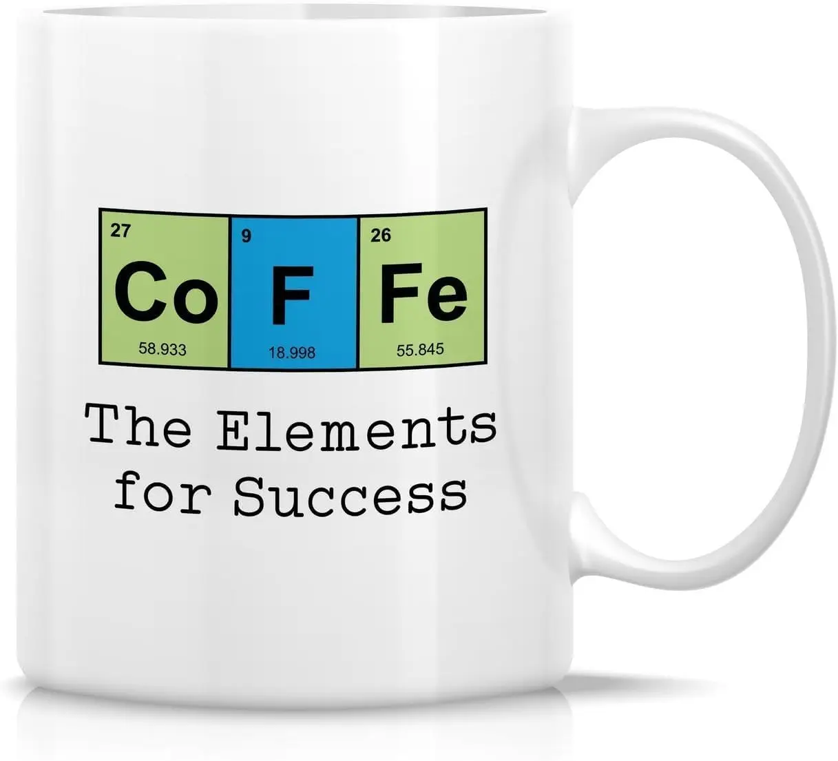 Coffee The Elements For Success Chemist Chemistry Happy Birthday or Christmas Valentines Couples Coffee Mugs Funny Friend Cute L