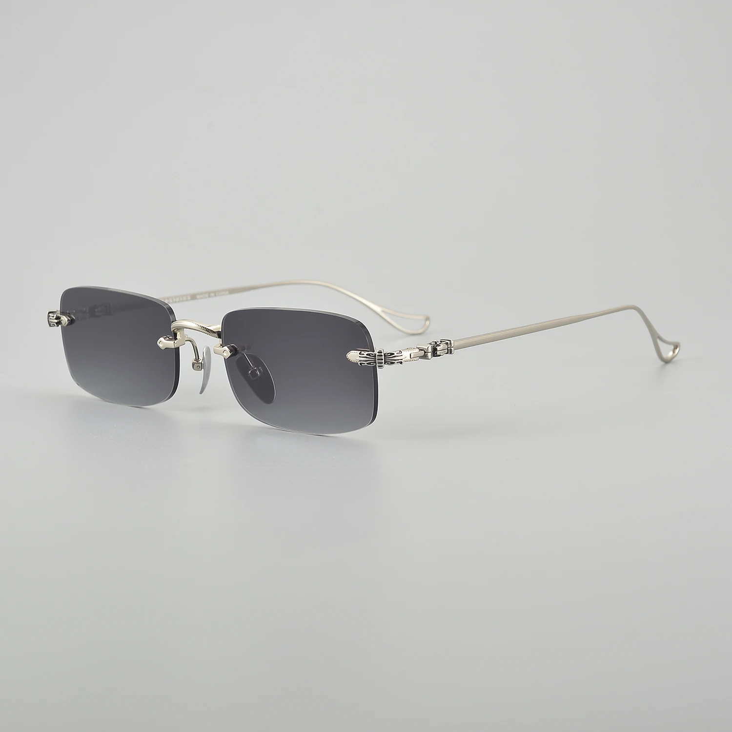2024 Sunglasses For Women Stylish Vintage Carter Luxury Eyewear Frame Big Square Titanium Rimless Designer Men SUN GLASSES