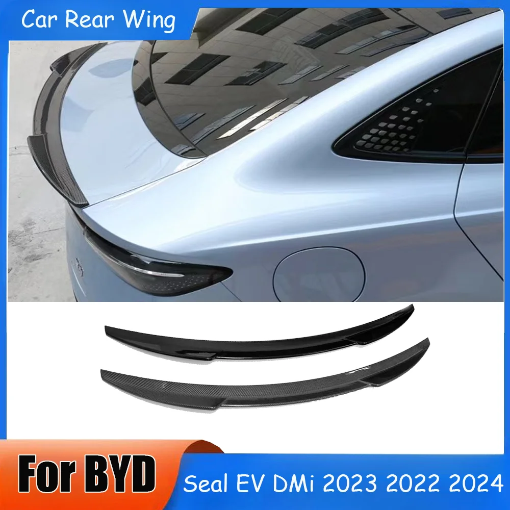 

Для BYD Seal EV DMi 2023 2022 2024 черный спойлер задний плавник заднее крыло автомобиля аксессуары для внешнего украшения