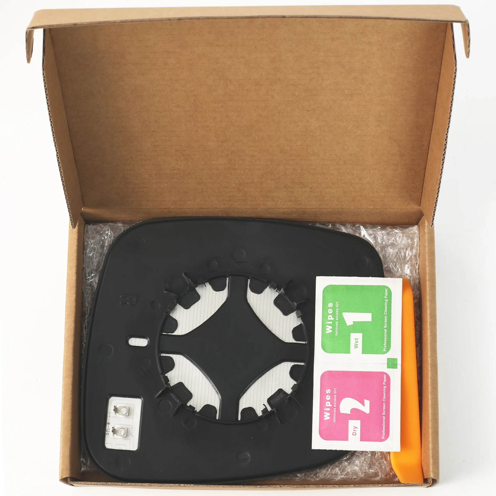 يصلح لكرايسلر تاون آند كونتري 08-16 / دودج جراند كارافان 08-20 ساخنة مرآة الرؤية الخلفية الزجاج لوحة مسطحة مع لوحة دعم #6